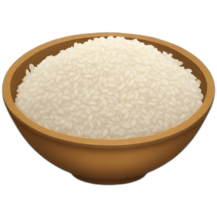 Bol de riz emoji