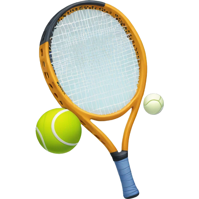 Tennis racket with a ball  emoji