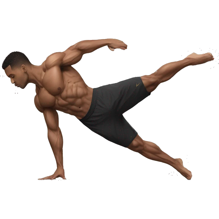 Full planche, planche, calisthenics, male, sideshot emoji