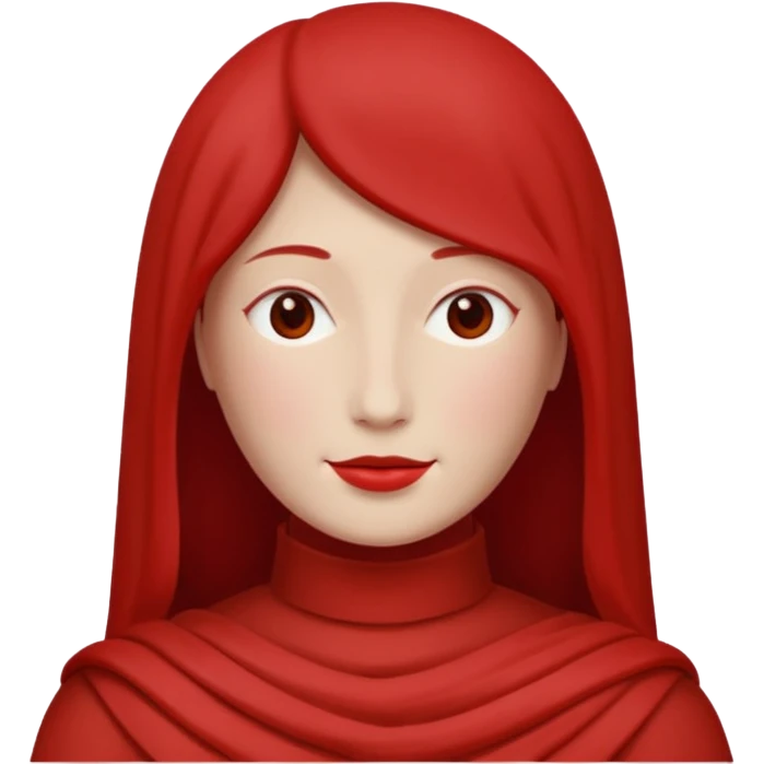 Red French frize emoji: NO FACE emoji