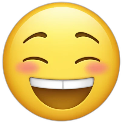Round face laughing and covering eyes with hand emoji