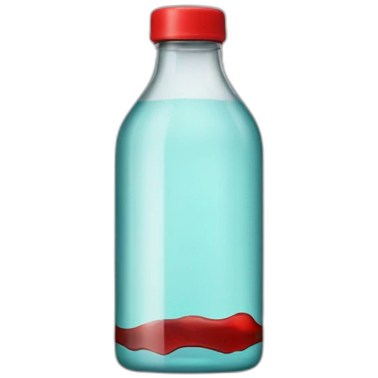 Flasche mit einem Roten deckel emoji