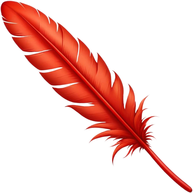 red feather emoji