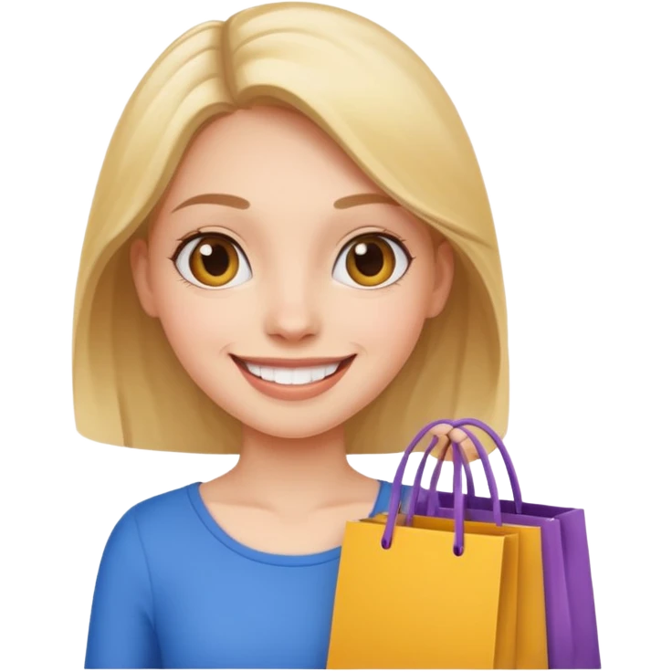 Girl shopping emoji