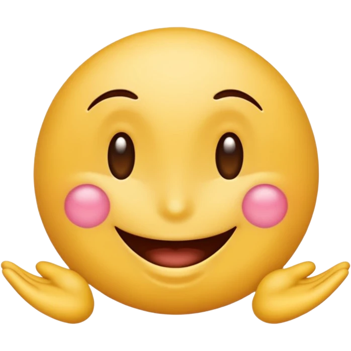 smiley face with cartoonish, playful boobs, lighthearted and humorous, no explicit details, fun emoji style emoji