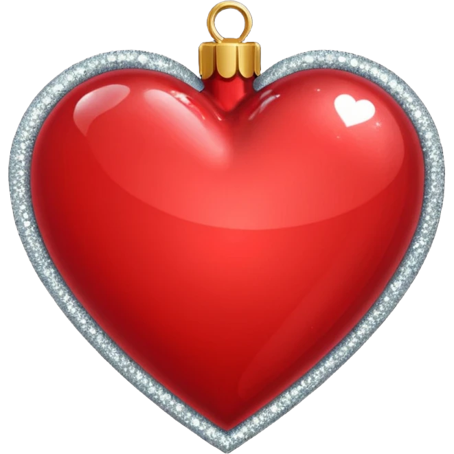 Christmas heart emoji