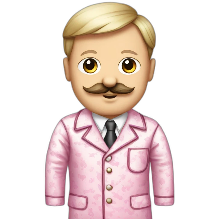 Adolf Hitler's wearing hello kitty pajamas   emoji