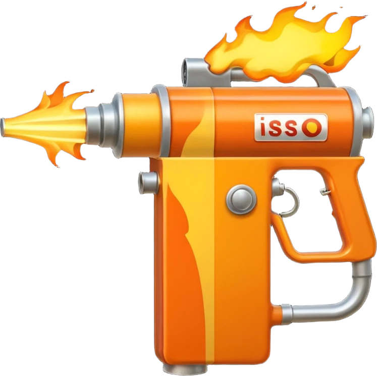 big flame thrower emoji