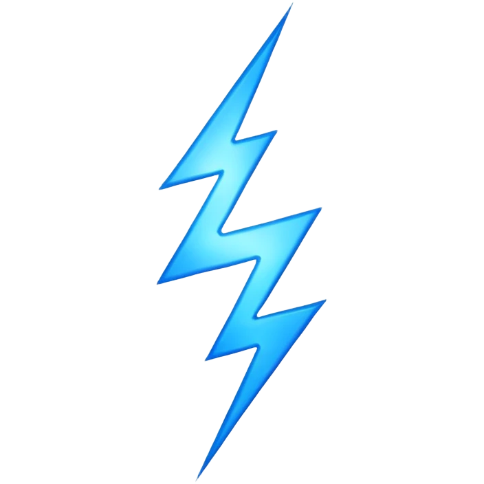 Blue Lightning  emoji