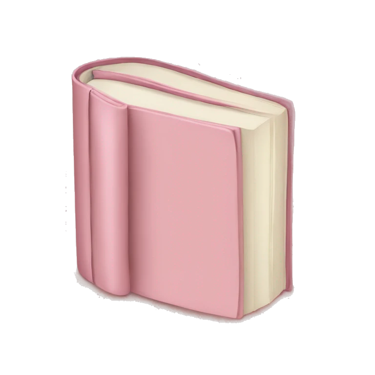 book soft pink color  emoji