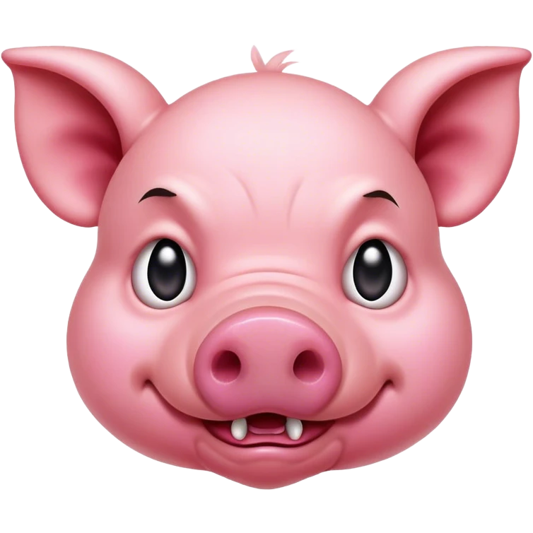 very angry piglet ready to attack emoji