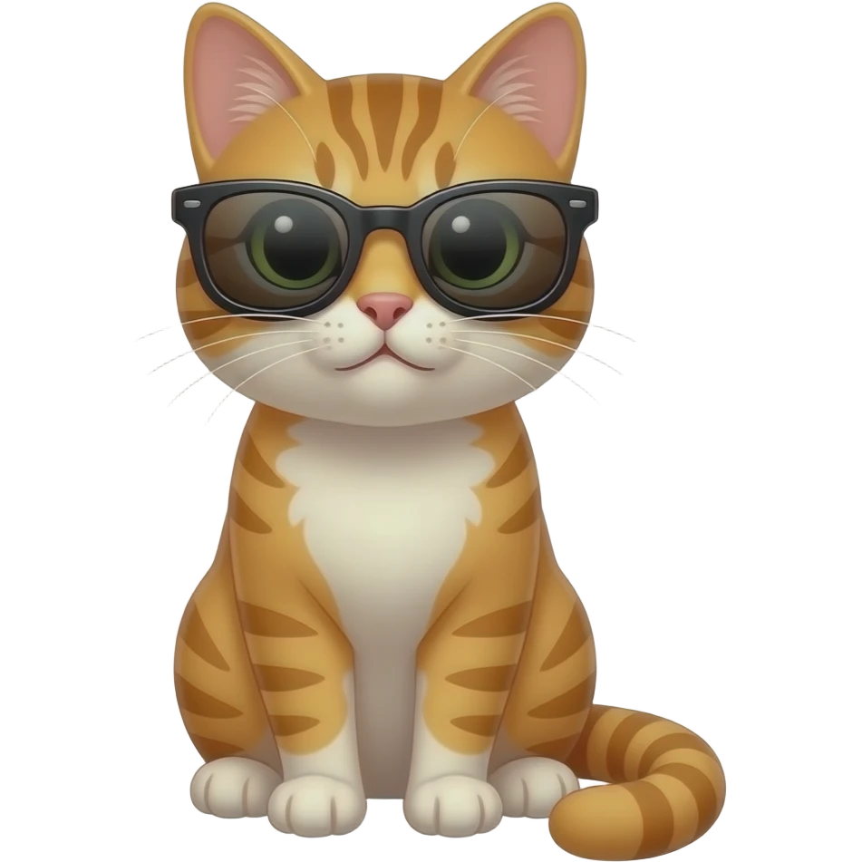 Cat wearing sunglasses emoji