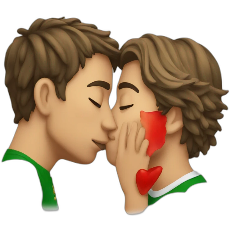 italy kissing germany emoji