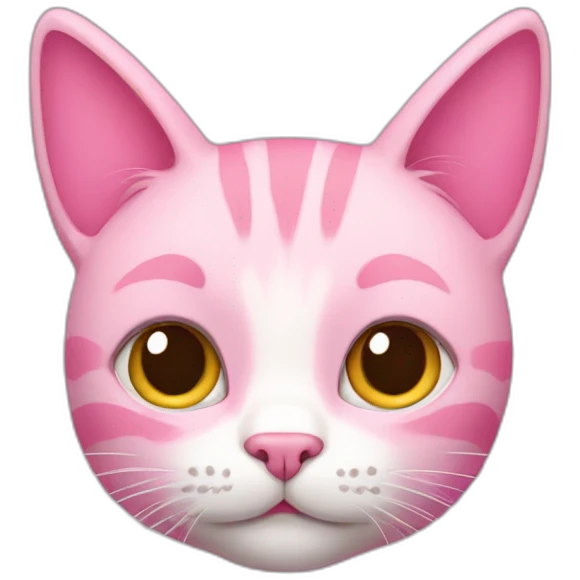 Pink cat emoji