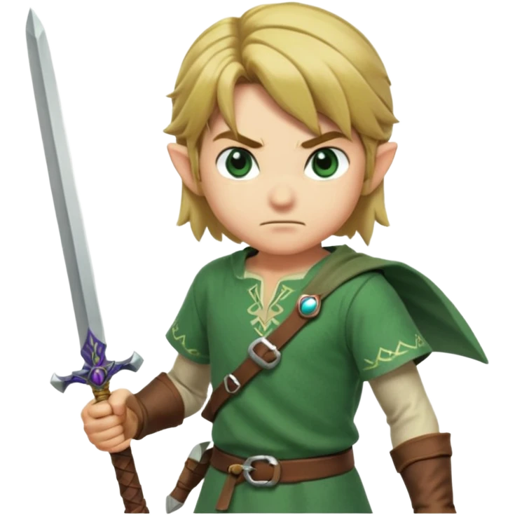 nintendo Link with his sword emoji