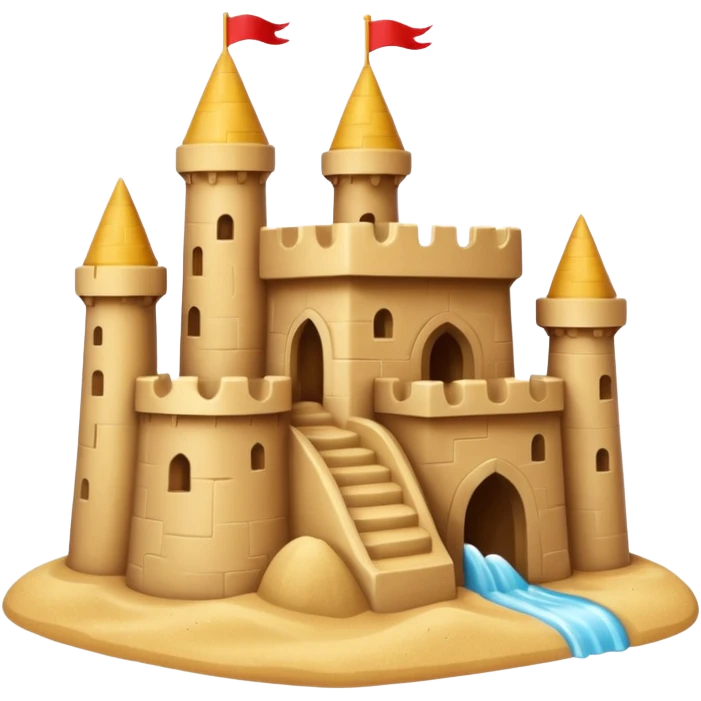 sandcastle very simple emoji