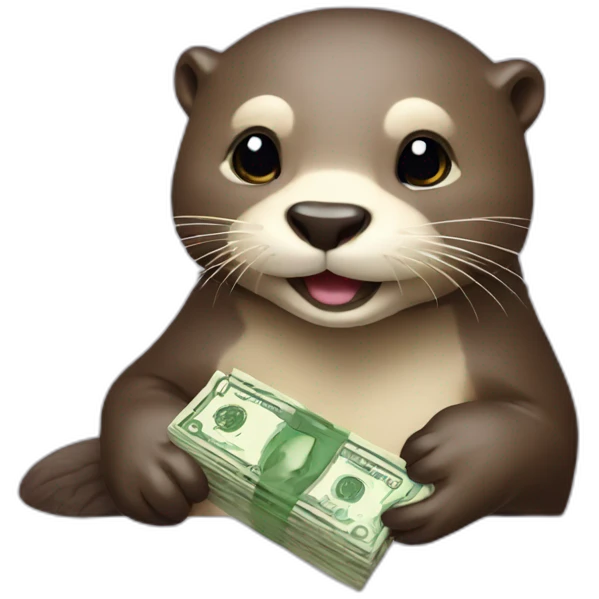 otter with money emoji