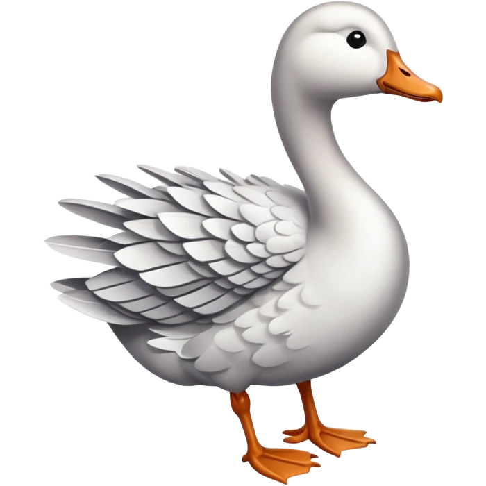 Goose that is freezing emoji