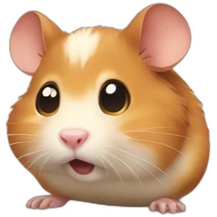 scared hamster emoji