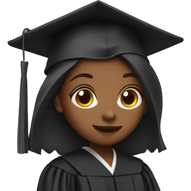 Girl with a Graduation gown emoji