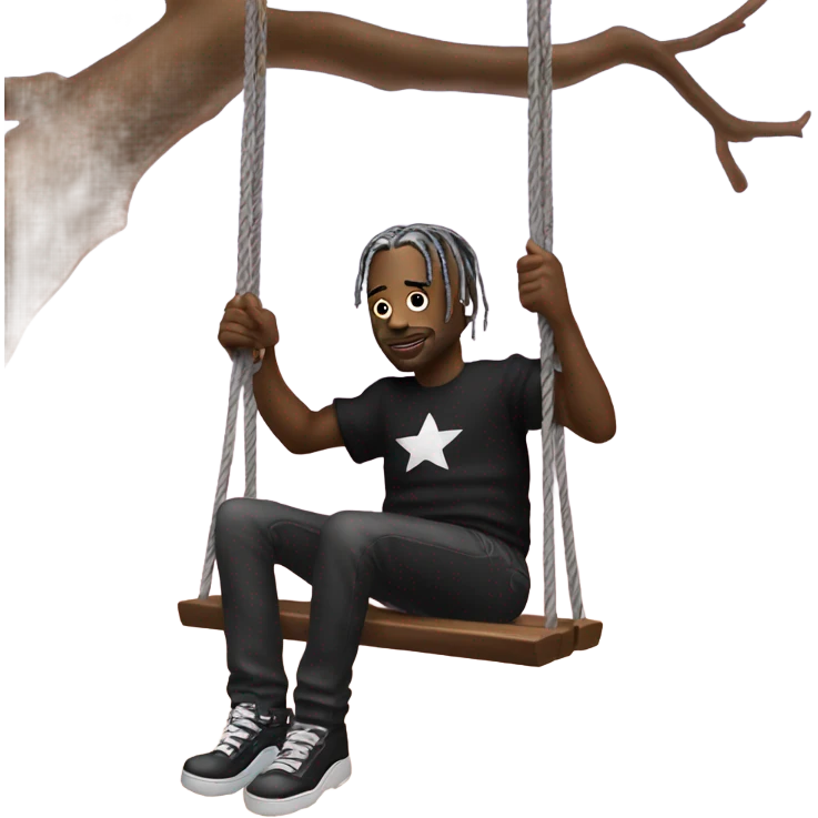 Travis Scott on a swing  emoji