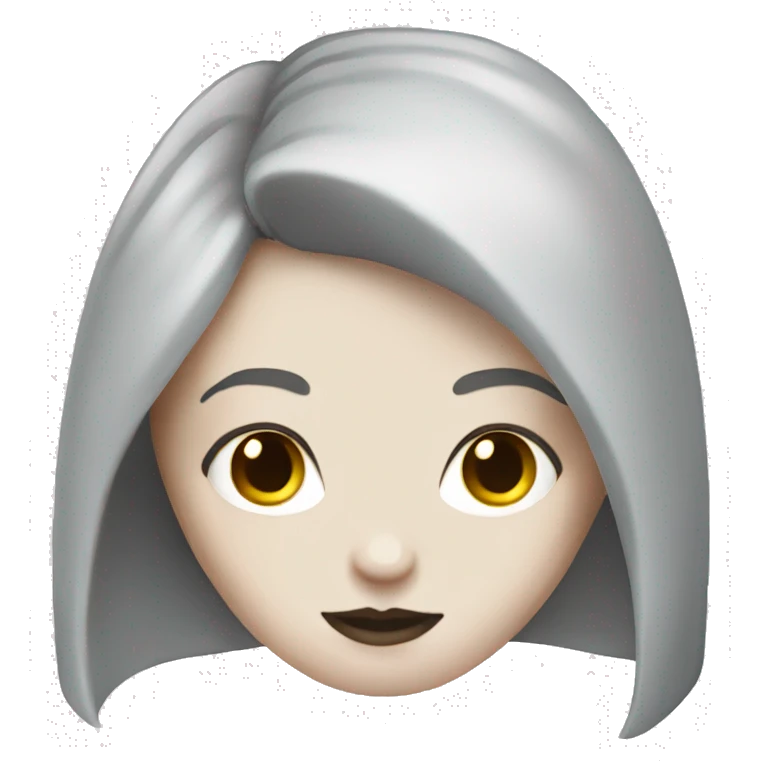 pale-skin redhead goth emoji