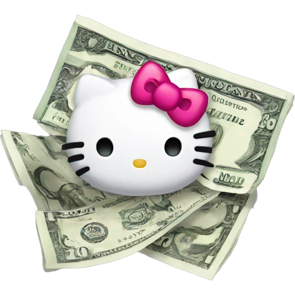 Hello kitty money emoji