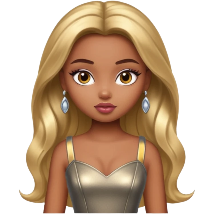 a pretty bratz dusky girl in a metri emoji