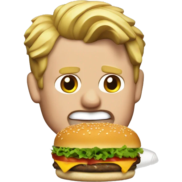 gordon Ramsey eat burger emoji