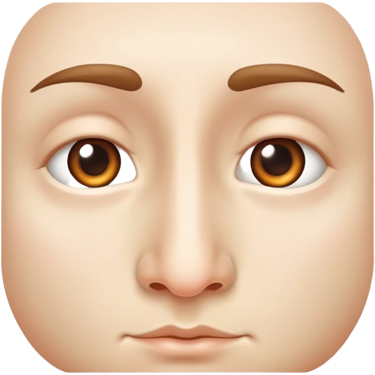A human nose, front view emoji