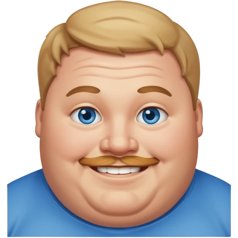 fat guy blue eyes  emoji