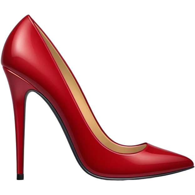 Dark red stiletto  emoji