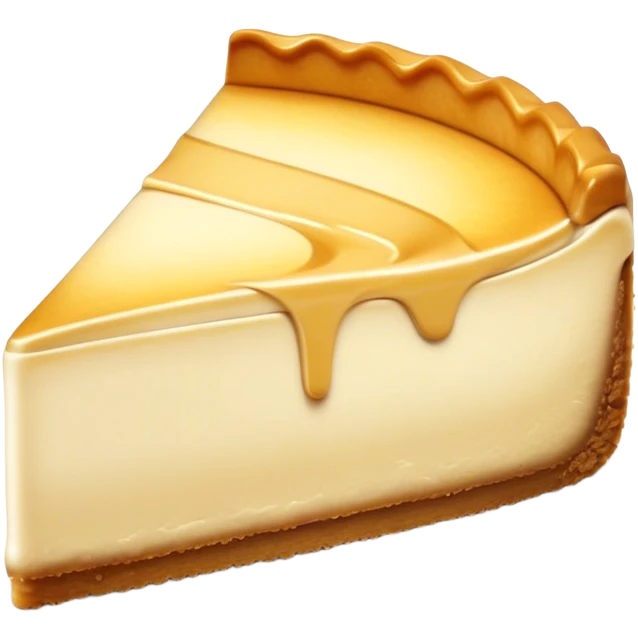 Cinematic Realistic Sernik Dessert Emoji, showcasing a rich, creamy cheesecake with a golden crust rendered with delicate textures and inviting, soft lighting. emoji