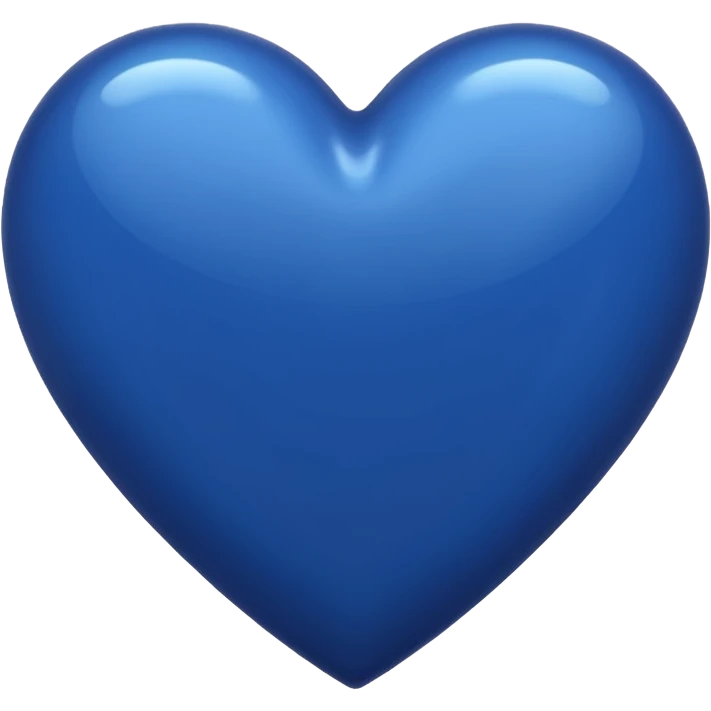 Dark blue heart emoji