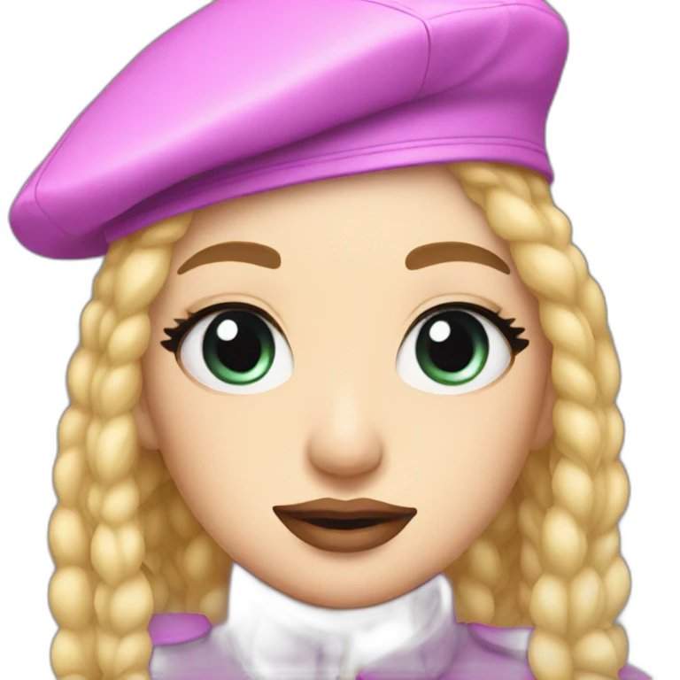 kim petras with beret emoji