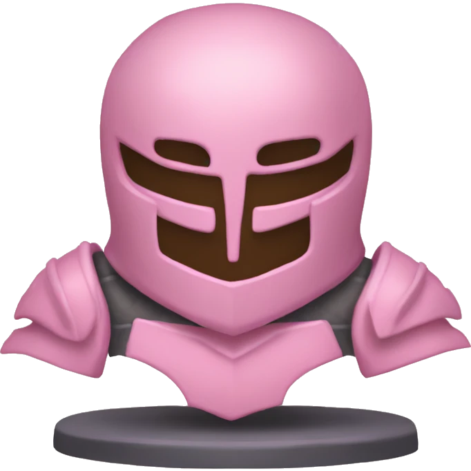 Pastel pink armor stand  emoji