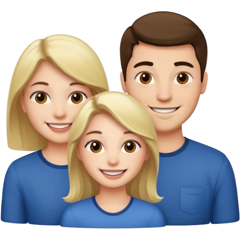 Girl with 2 guys  emoji