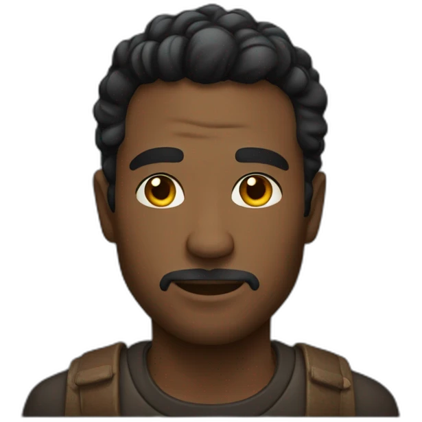hombre negra emoji