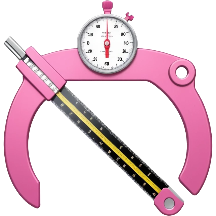 Skinfold caliper (plicometer)
Professional scale
Anthropometric tape
everything in pink  emoji