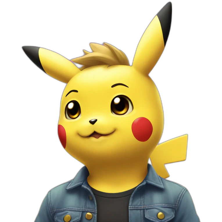 Pikachu amoure emoji
