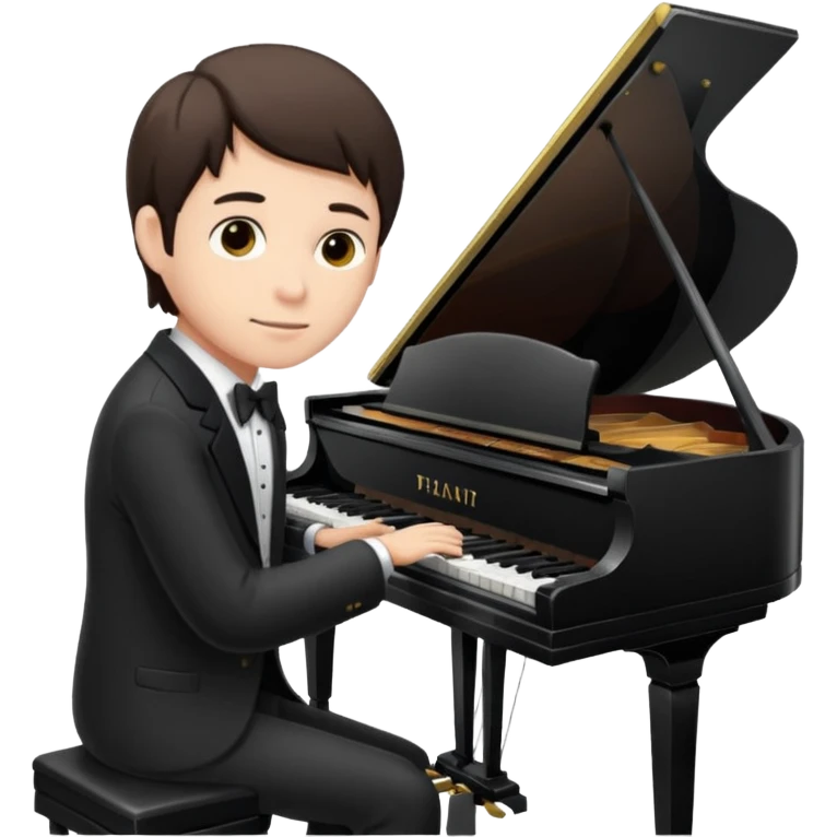 a pianist is playing the piano emoji