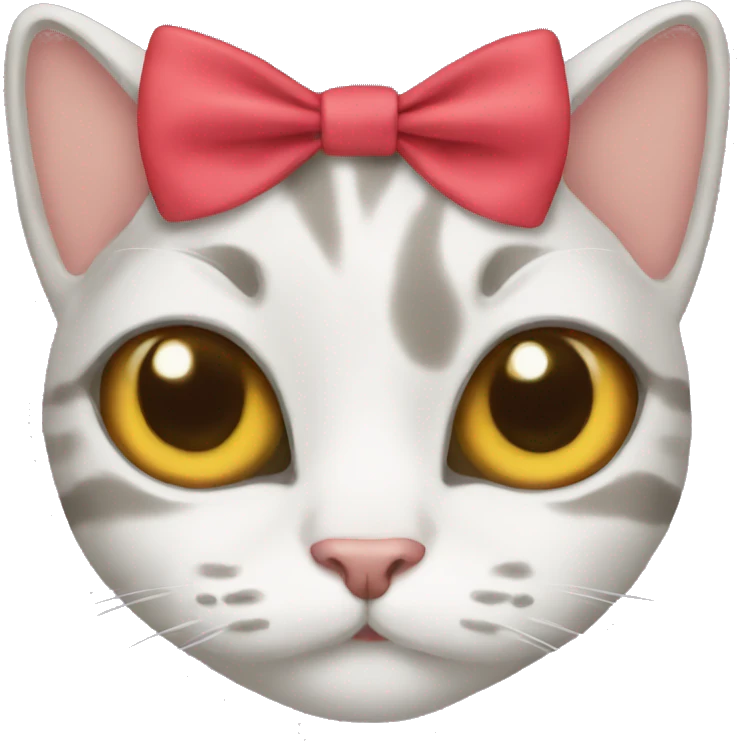 Cat with bow  emoji