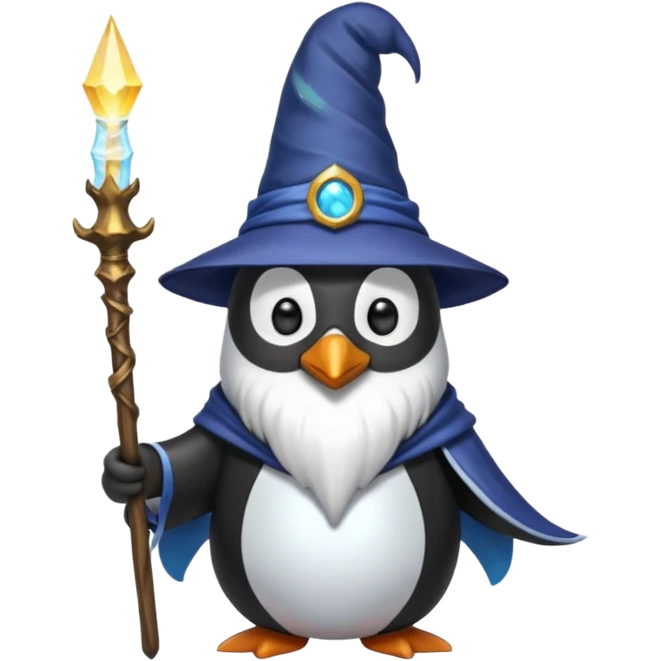 Penguin Wizard emoji