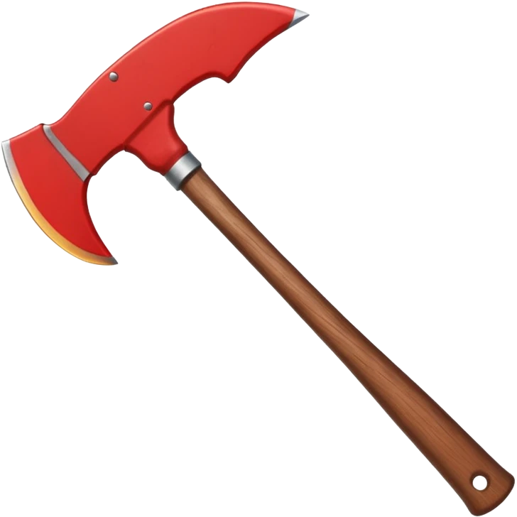 A red Axe  emoji