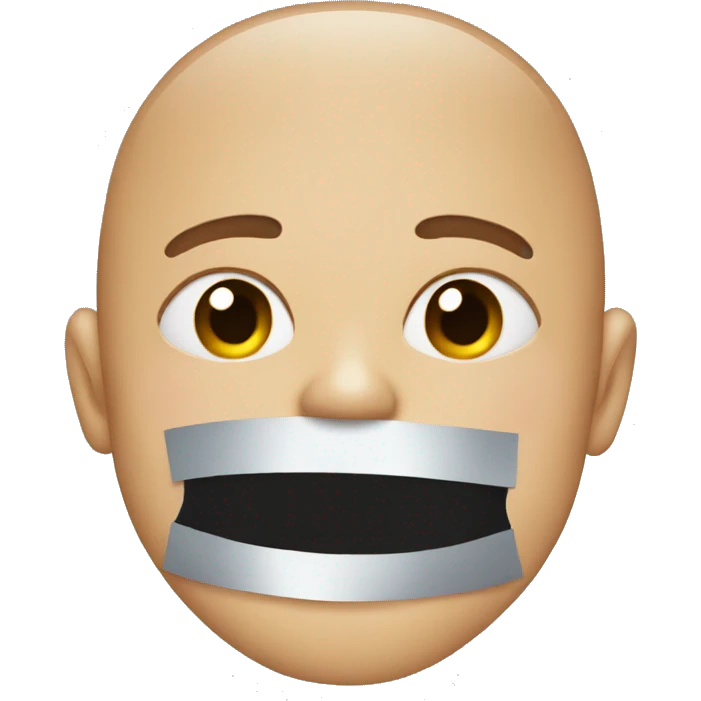 emoji duct taped mouth emoji
