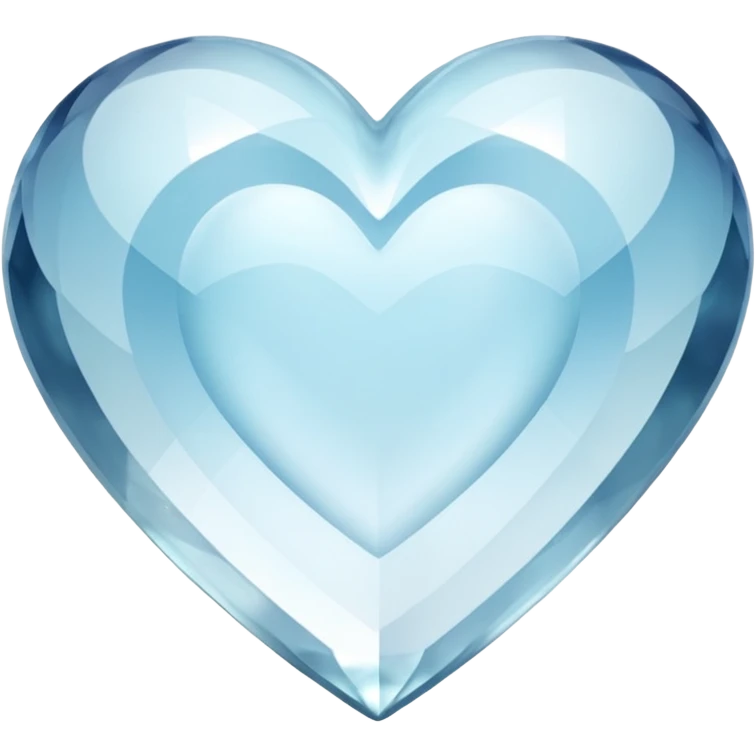 white heart with a gemstone effect emoji