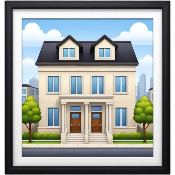 townhouse modern emoji