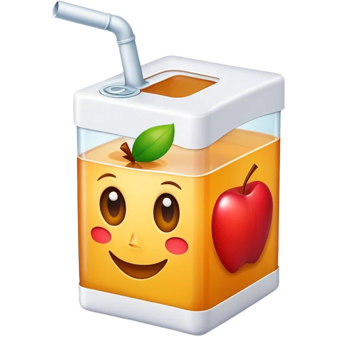 Apple juice box emoji