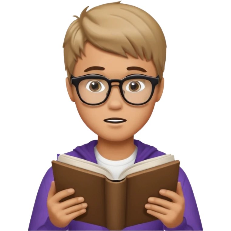 justin bieber is reading a book emoji