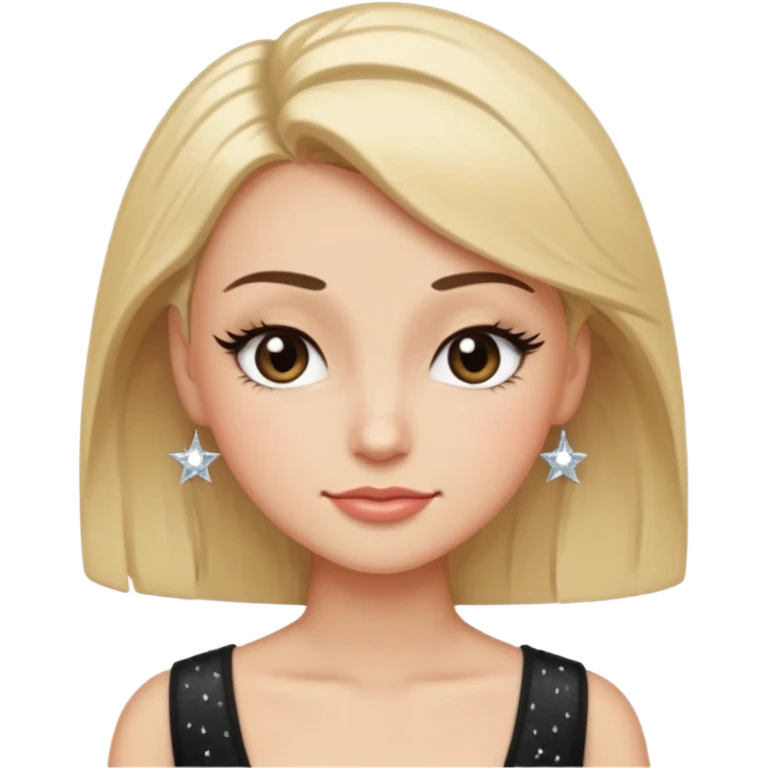 A face with one raised brow, a smirk, and a wink. Long lashes or subtle eyeliner for girly detail. Maybe a tilted head pose with a hand-on-hip silhouette or a tiny sparkle accent to emphasize confidence. emoji